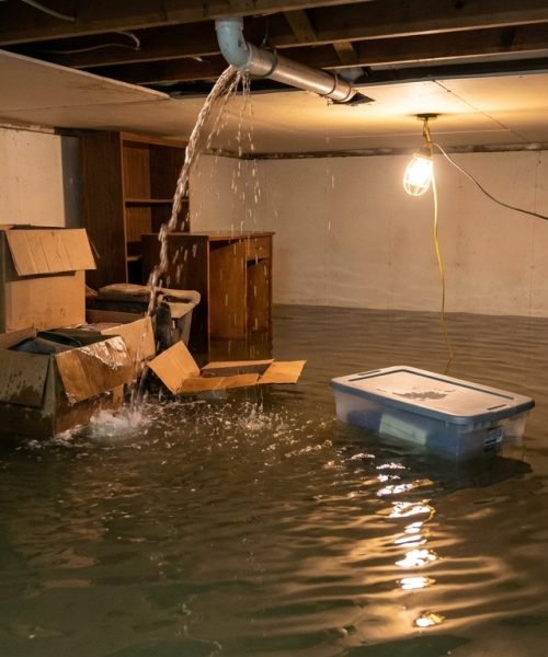 Flooded Basement scene -tinton-falls